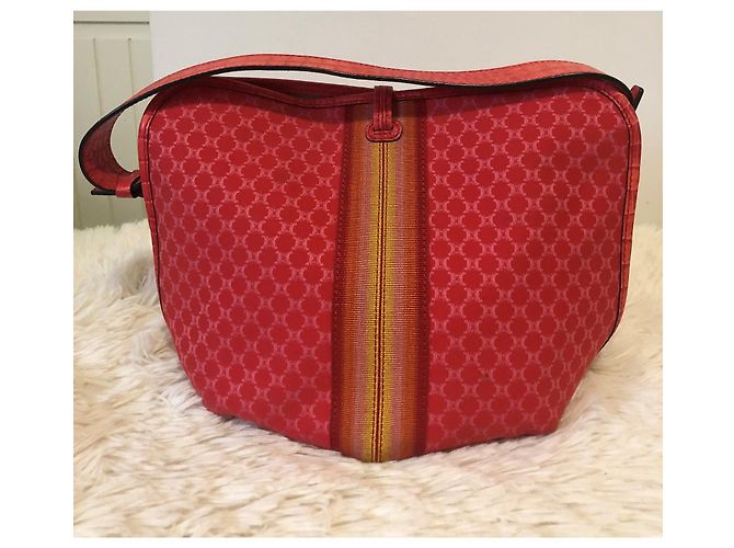 Celine Daoust Borsa a mano Celine Macadam in tela rossa Rosso - vista 2