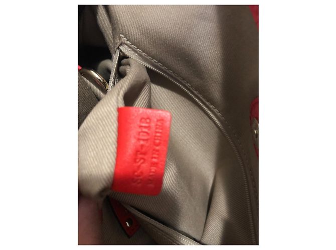 Celine Daoust Borsa a mano Celine Macadam in tela rossa Rosso - vista 6