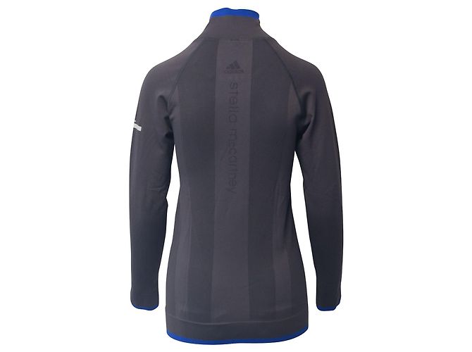 Autre Marque Giacca Stella McCartney For Adidas Half Zip in nylon grigio Stampa python - vista 2