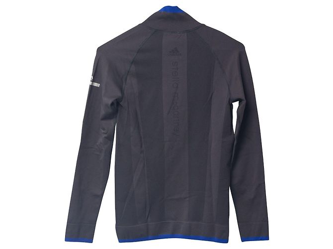 Autre Marque Giacca Stella McCartney For Adidas Half Zip in nylon grigio Stampa python - vista 4