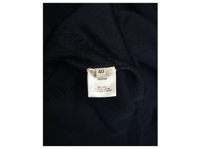 Alexandre Vauthier Abito con orlo a cascata in viscosa nera Nero - vista 8