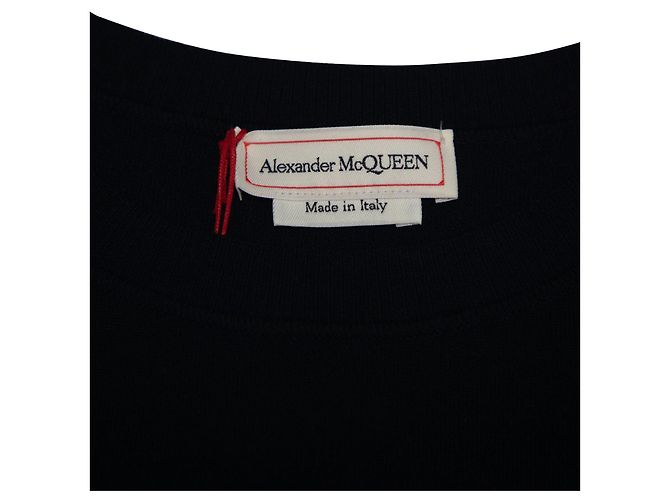 Abito Alexander McQueen Pintuck Zip in lana nera Nero - vista 7