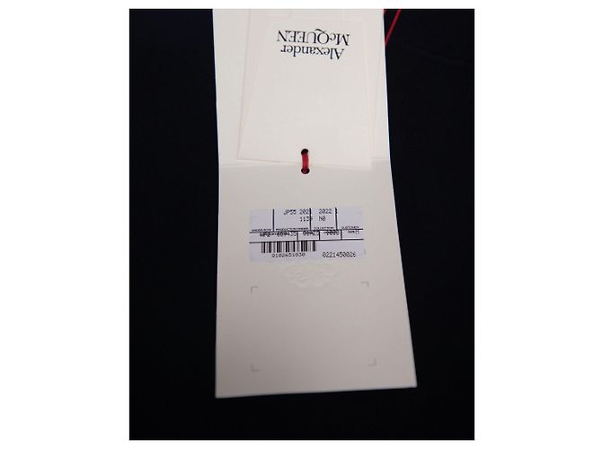 Abito Alexander McQueen Pintuck Zip in lana nera Nero - vista 8