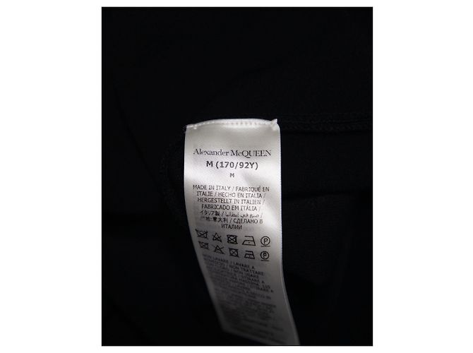 Abito Alexander McQueen Pintuck Zip in lana nera Nero - vista 9