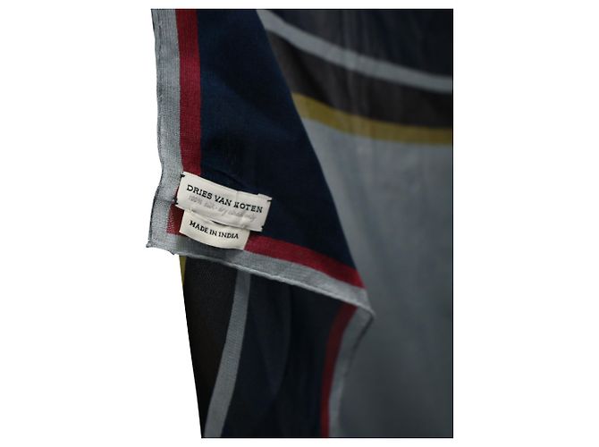 Sciarpa Dries Van Noten in seta multicolore - vista 3