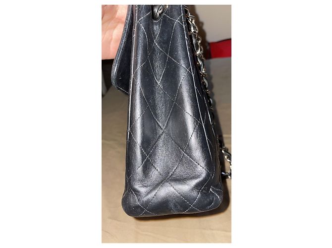Borsa Chanel Timeless Jumbo in pelle d'agnello nera Nero - vista 5