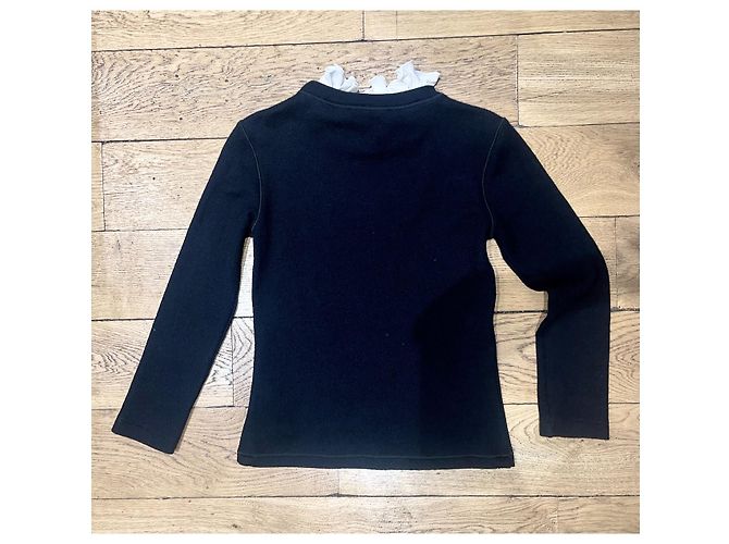 Ermanno Scervino pullover with removable collar and crystals - view 2