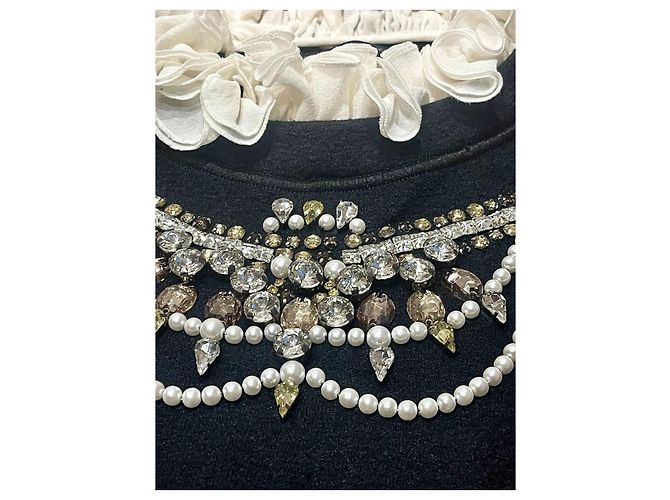 Ermanno Scervino pullover with removable collar and crystals - view 7