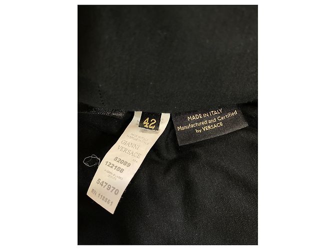 Autre Marque abito nero rayon e misto lana senza maniche Chiusura con zip scollo - vista 9