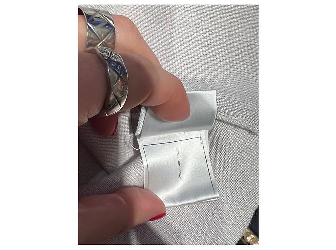 Chanel Set Top und Shorts aus Baumwolle Weiß Grau - Ansicht 7