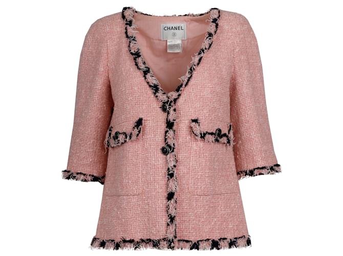 Chanel Pink Bouclé Mini Dress & Jacket Ensemble ref.731263 Joli Closet