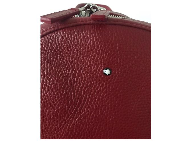 Montblanc Leather Backpack Red - view 2