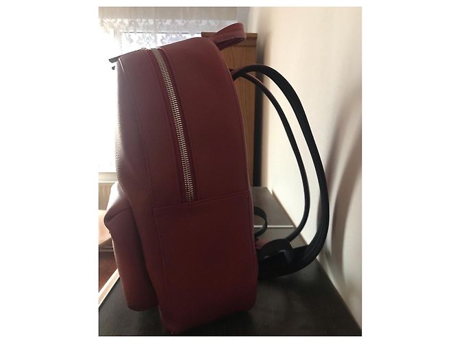 Montblanc Leather Backpack Red - view 3
