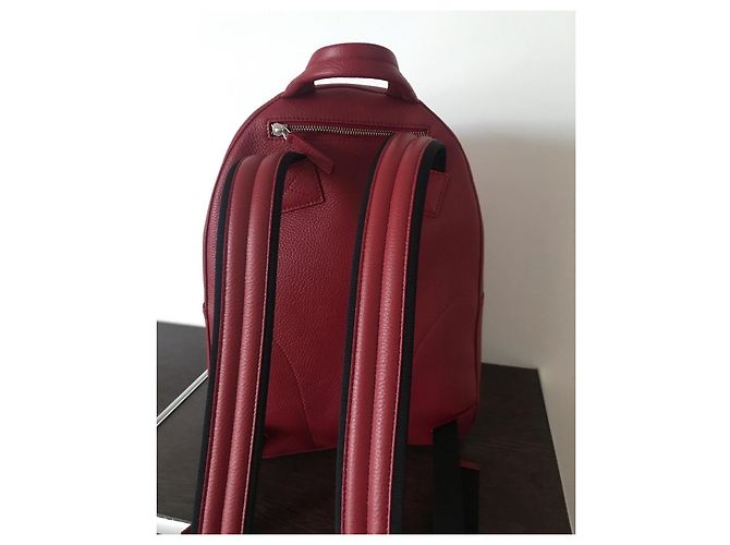 Montblanc Leather Backpack Red - view 4