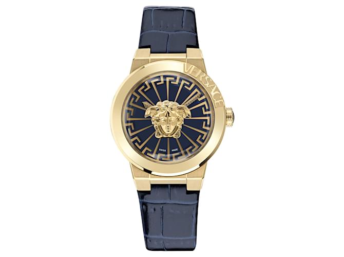 Versace Medusa Infinite Leather Watch Golden Metallic ref.731838 - Joli ...