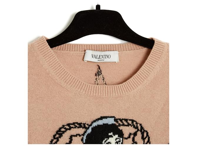 Valentino Pullover beige aus Wolle und Kaschmir - Ansicht 3