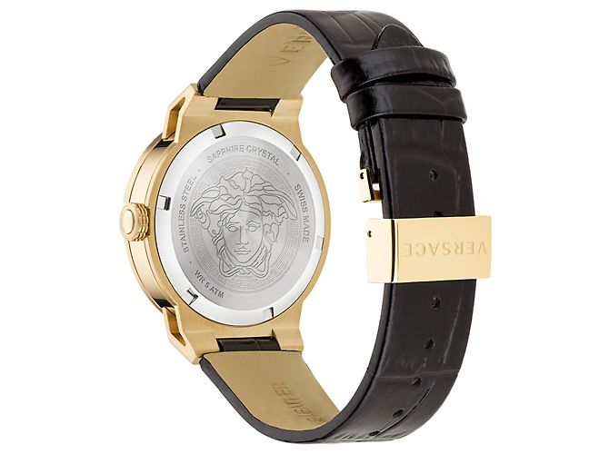 Versace Medusa Infinite Lederuhr Golden Metallisch - Ansicht 3