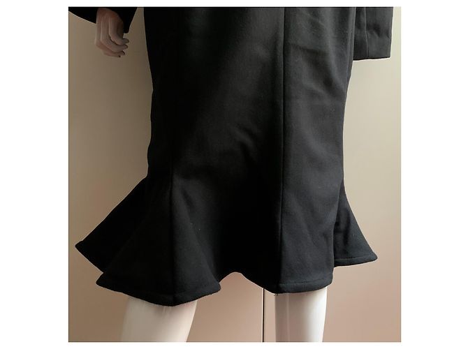 Jacquemus Abrigo oversize de lana negra Negro - vista 11