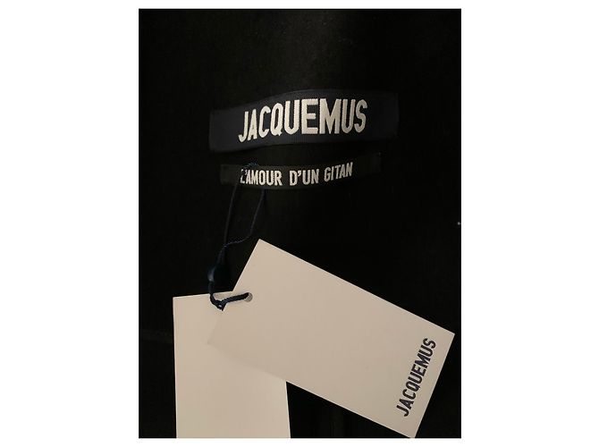 Jacquemus Abrigo oversize de lana negra Negro - vista 4