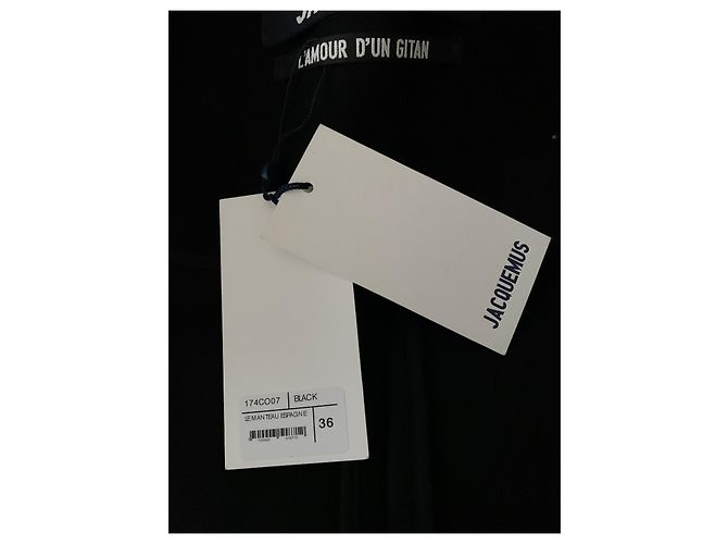 Jacquemus Abrigo oversize de lana negra Negro - vista 5