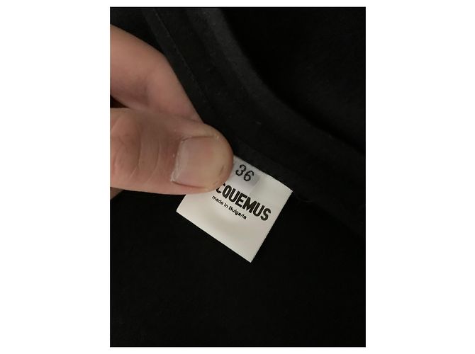 Jacquemus Abrigo oversize de lana negra Negro - vista 6