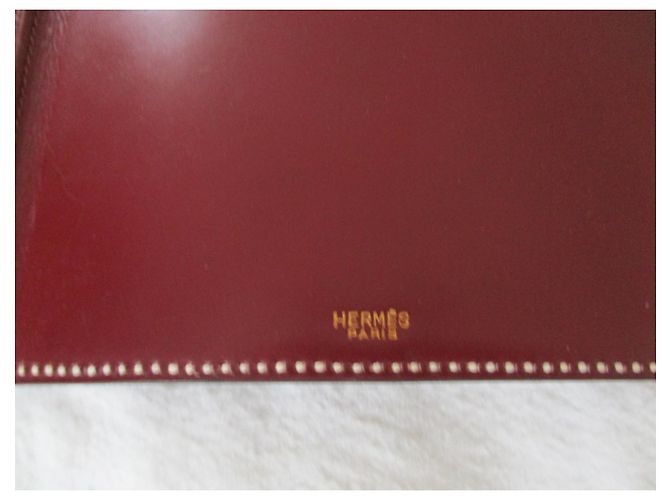 Hermès Protector semanal piel burdeos. - vista 3