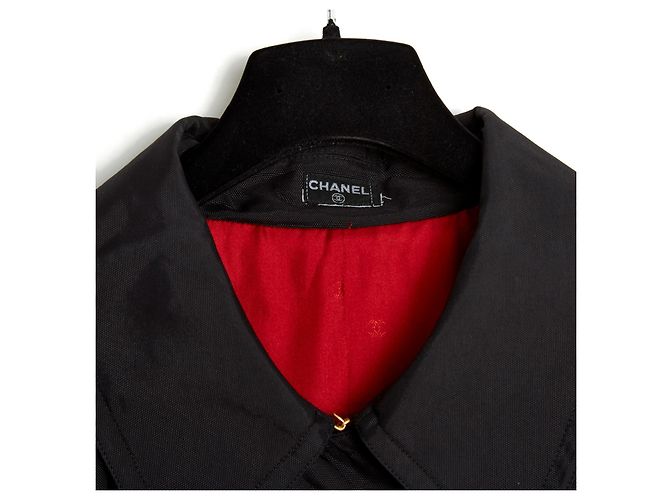 Chanel 80S TRENCH IN SETA NERO IN40/42 - vista 7