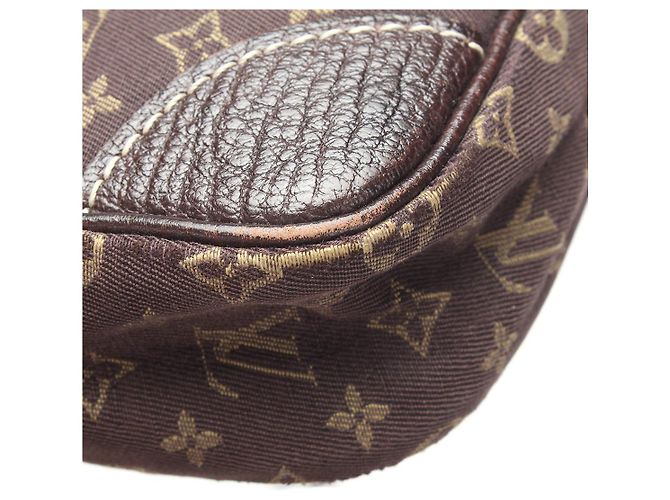 Borsa a spalla Louis Vuitton Monogram Mini Lin Danube in buone condizioni Marrone - vista 11