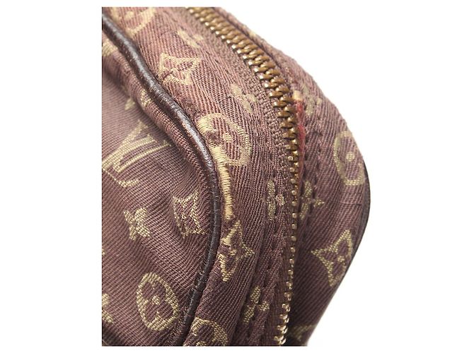 Borsa a spalla Louis Vuitton Monogram Mini Lin Danube in buone condizioni Marrone - vista 12