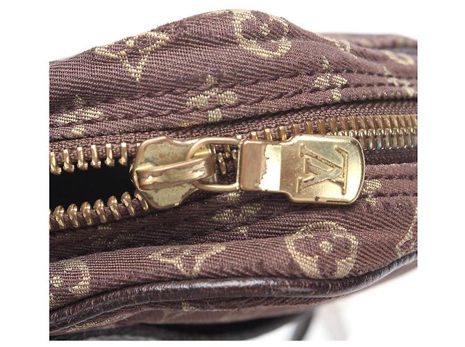 Borsa a spalla Louis Vuitton Monogram Mini Lin Danube in buone condizioni Marrone - vista 8