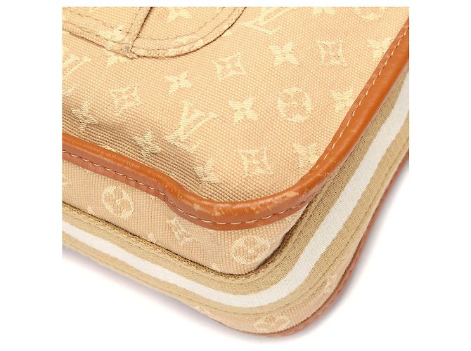 Louis Vuitton Monogram Mini Lin Mary Kate Besace Canvas Crossbody Bag Marrone - vista 12