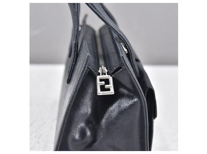Fendi Lederhandtasche Lederhandtasche Schwarz - Ansicht 12