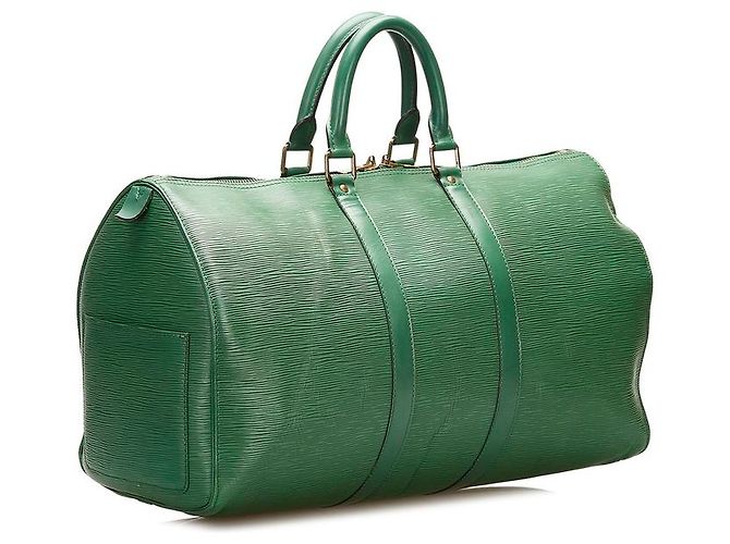 Louis Vuitton Epi Keepall 45 M42974 Verde - vista 2