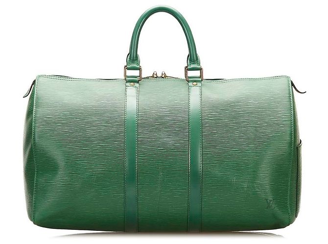 Louis Vuitton Epi Keepall 45 M42974 Verde - vista 3