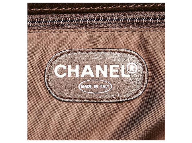 Chanel Coco Mark Wildleder-Umhängetasche mit Fransen Braun - Ansicht 8