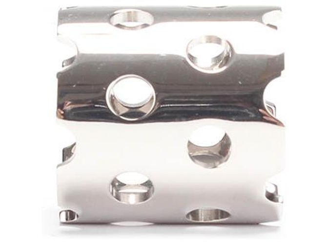 Hermès Hermes Perfore Schal Ring Metallring in ausgezeichnetem Zustand Silber - Ansicht 2