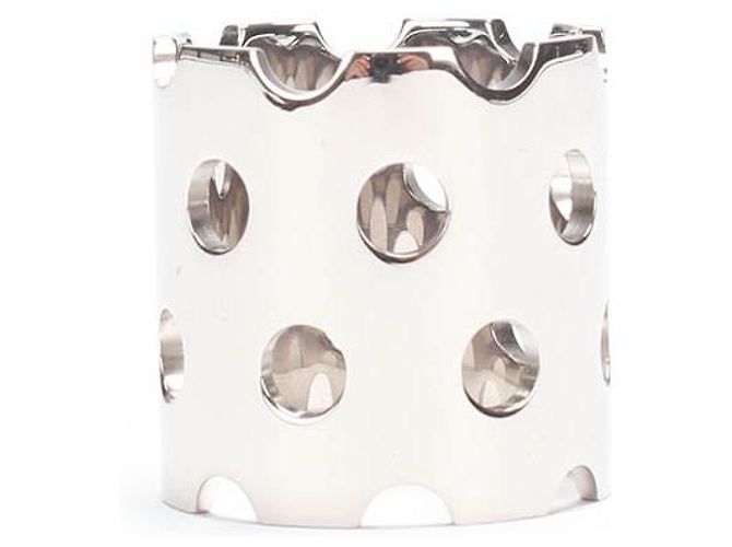 Hermès Hermes Perfore Schal Ring Metallring in ausgezeichnetem Zustand Silber - Ansicht 3