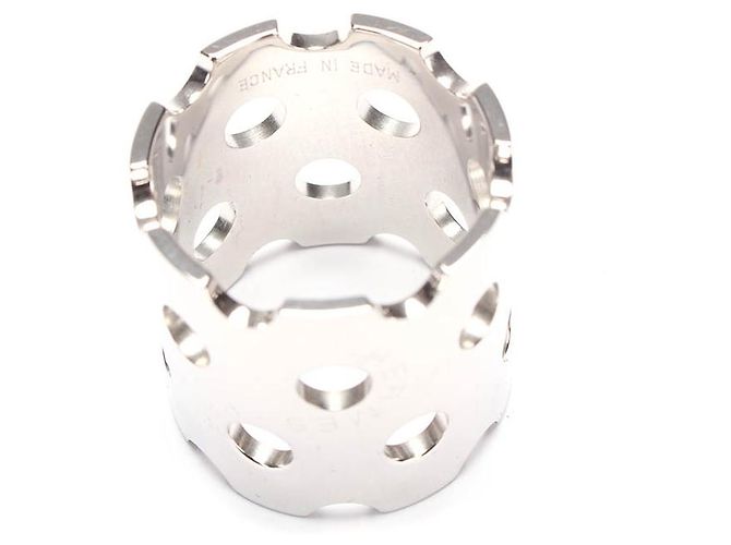 Hermès Hermes Perfore Schal Ring Metallring in ausgezeichnetem Zustand Silber - Ansicht 7