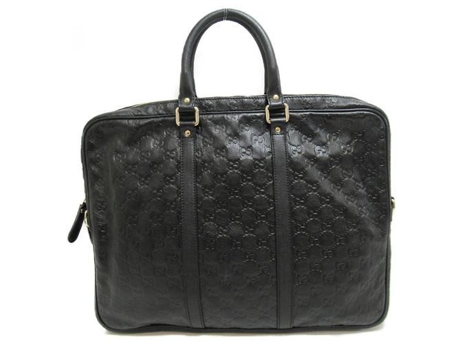 Porte-documents en cuir Guccissima - vue 2
