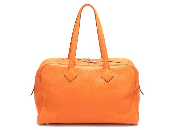 Victoria Hermès Clemente Vittoria II 35 Borsa Arancione - vista 4
