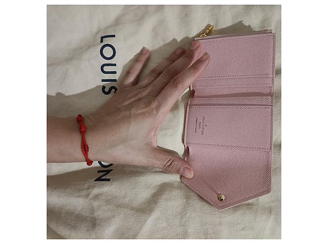 Cartera Louis Vuitton Zoe Damier Azur Rosa Piel - vista 2