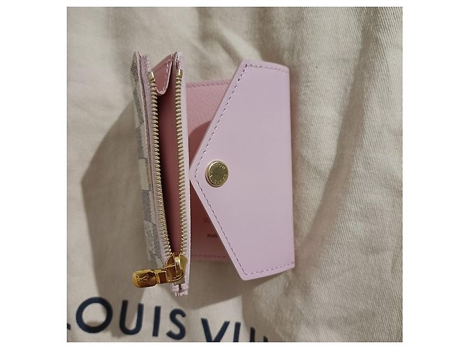 Cartera Louis Vuitton Zoe Damier Azur Rosa Piel - vista 6