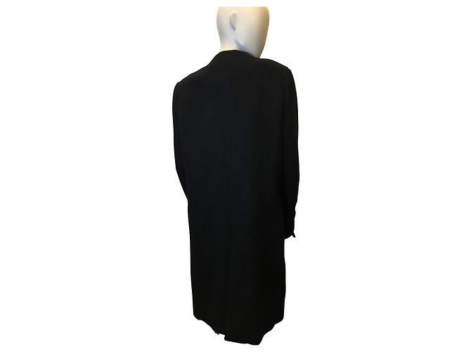 American Retro Abrigo de lana retro americano Negro - vista 5