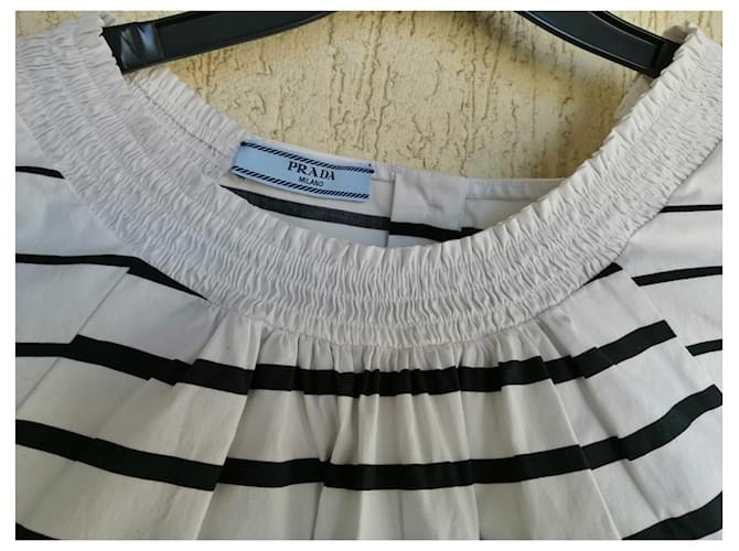 Camiseta Prada negra de algodón Negro - vista 2