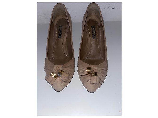 Louis Vuitton High Heels Beige Hirschleder - Ansicht 2