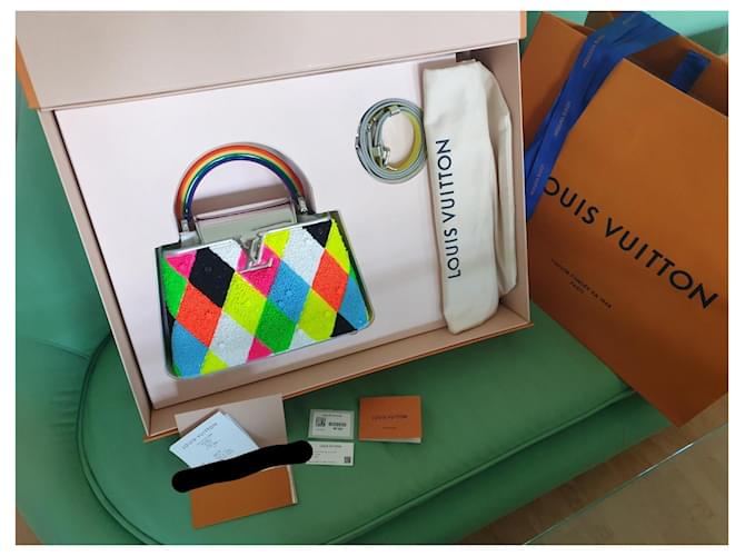 Louis Vuitton Capucines BB Artycapucines / Ugo Rodinone Multicolore - vista 2