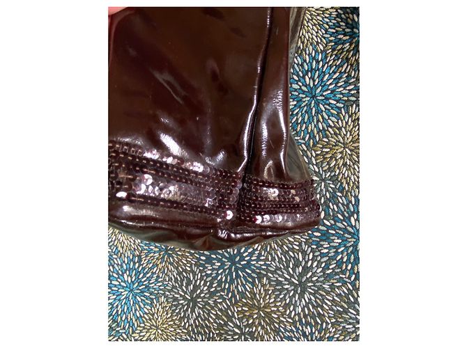 Vanessa Bruno Lack Tasche Braun - Ansicht 9