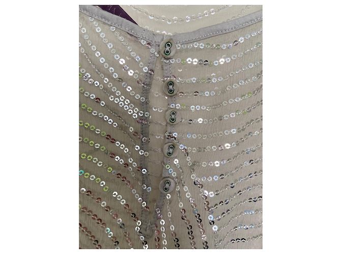 Stella Mc Cartney Stella McCartney Babydoll Grau Transparent mit Pailletten - Ansicht 5