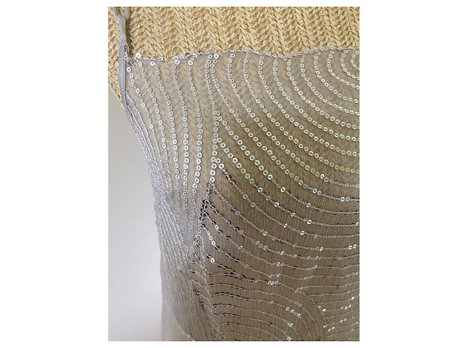 Stella Mc Cartney Stella McCartney Babydoll Grau Transparent mit Pailletten - Ansicht 7
