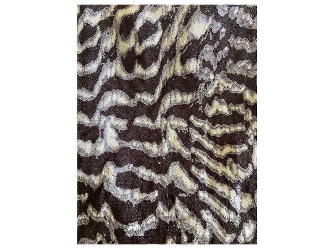 Berenice Zebra Print Jacke aus Viskose Schwarz Weiß - Ansicht 9